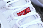 Jordan Air Jordan 11 Platinum Tint White Red Sneakers