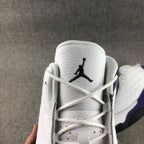 Air Jordan 13 Lakers White and Purple Sneakers