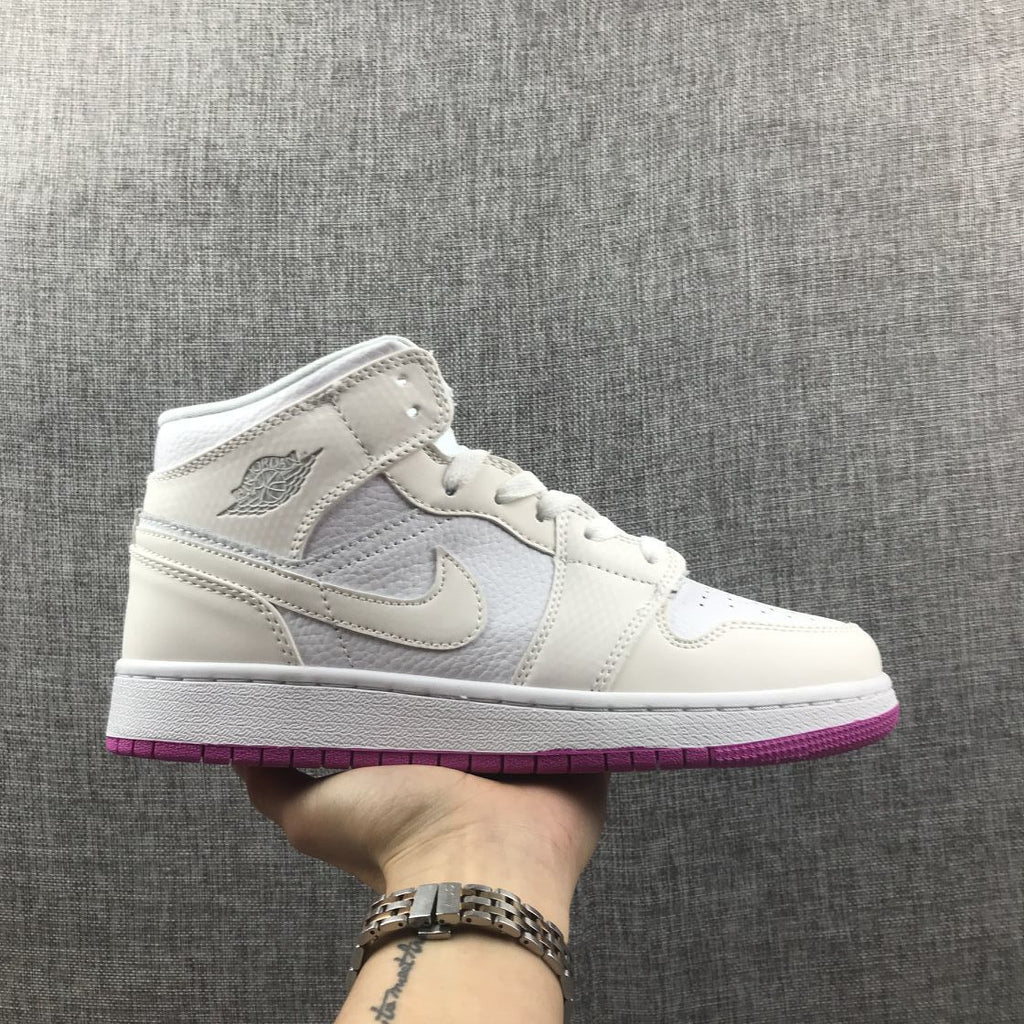 Jordan Air Jordan 1 Mid GG Sneakers White Grey Pink