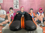 Black and Orange Sneakers
