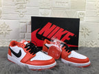 Air Jordan 1 Low White Orange Black Sneakers CZ0790-801