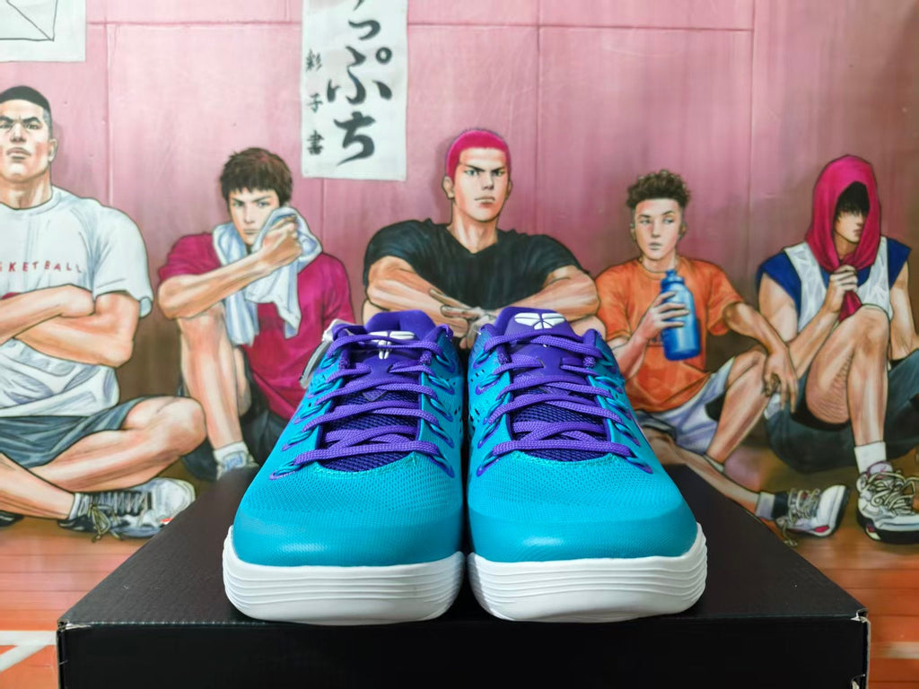 Nike Kobe Basketball Shoes in Teal and Purple