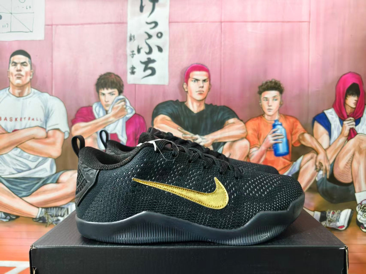 Nike Kobe 11 Basketball Shoes Black Gold