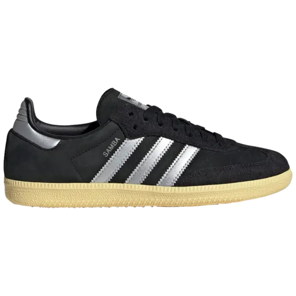 Adidas Originals Women's Black/Yellow Samba OG Sneakers, IE8128 (No Box)