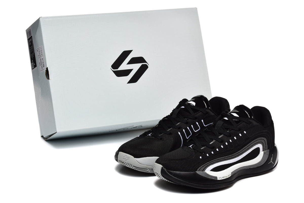 Jordan 921 Black and White Basketball Sneakers