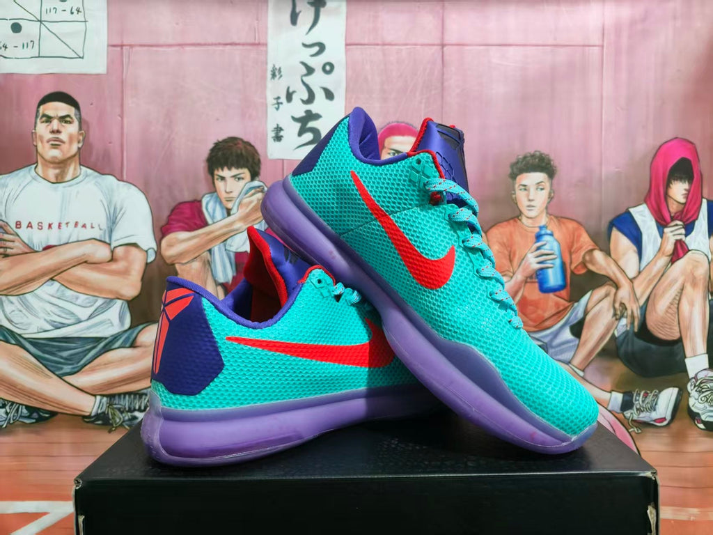 Nike EYBL Basketball Sneakers Turquoise Purple