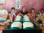 Nike Blue and White Basketball Sneakers