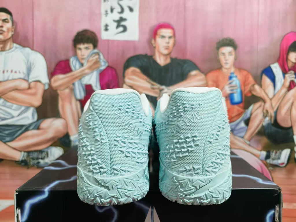 Nike Zoom Basketball Shoes in Ice Blue and White