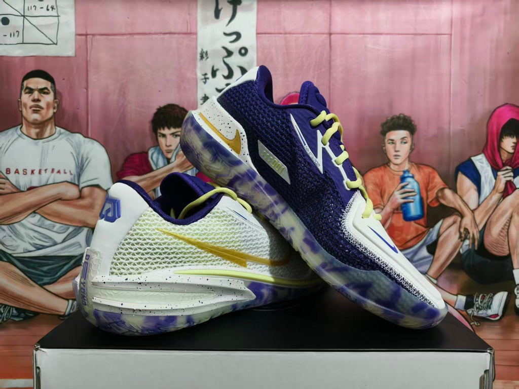 Nike Ariza PE Basketball Sneakers White Purple