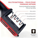 4-Stage Professional Knife Sharpener with Non-Slip Handle