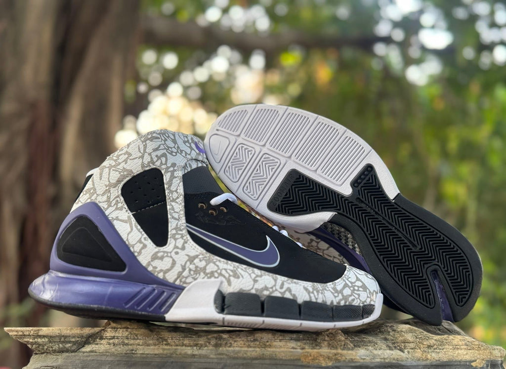 Nike Zoom LeBron 2K5 Black Grey Blue High-Top Sneakers