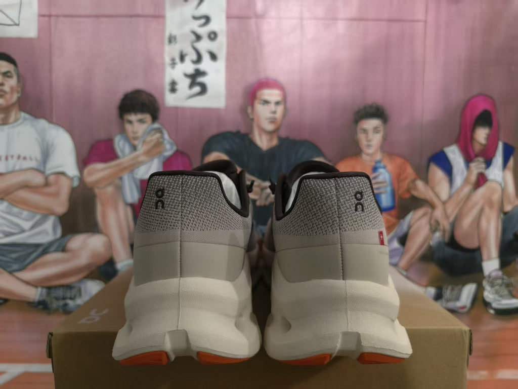 On Almond Color Low-Top Sneakers