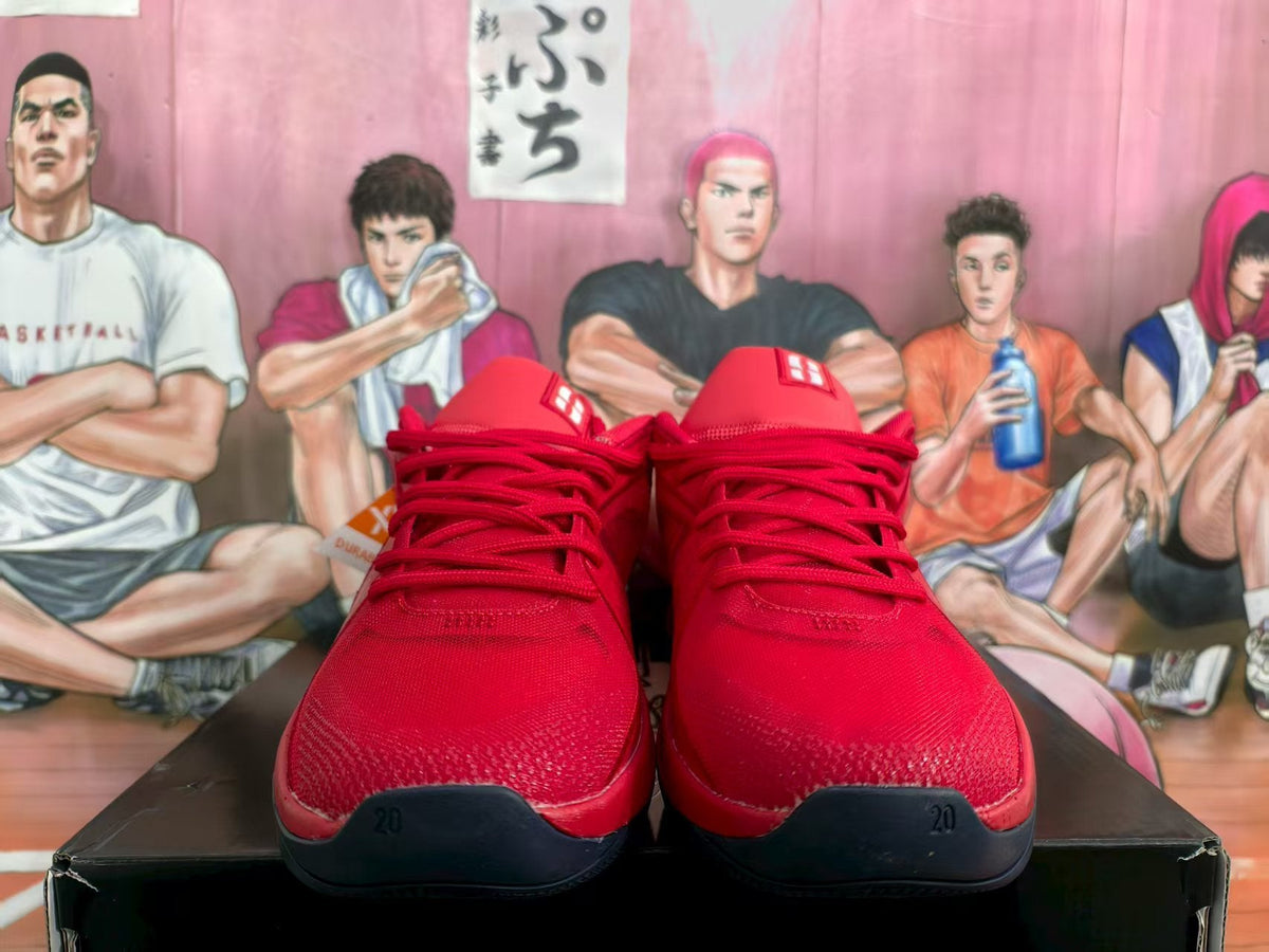 Nike Red Basketball Sneakers with White Swoosh