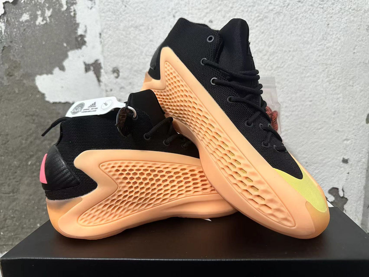 adidas Basketball Shoes in Black, Orange and Neon Yellow