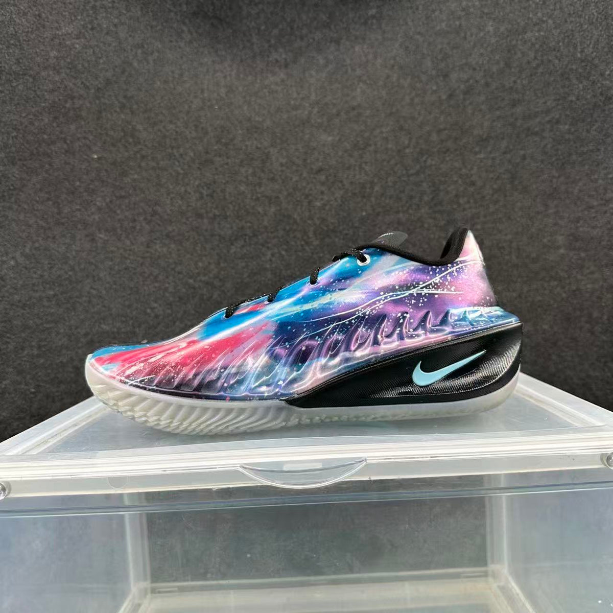 Nike Basketball Shoes, Purple Galaxy Print
