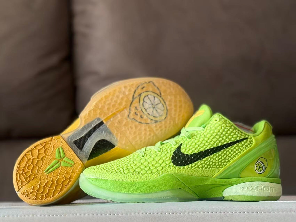 Nike Kobe 6 Basketball Shoes in Lime Green and Yellow