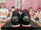 Jordan 4 Black Cement Sneakers Black Grey Red