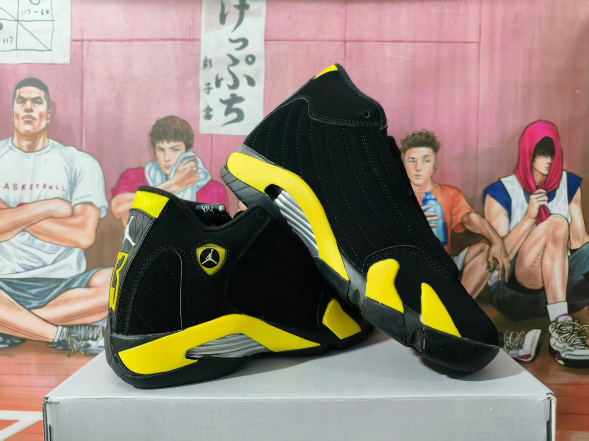 Jordan Basketball Sneakers Black and Yellow