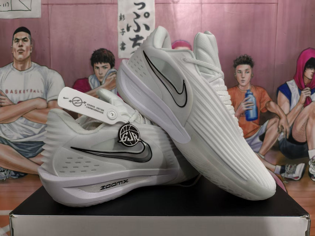 Nike ZoomX Basketball Sneakers Silver and White
