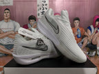 Nike ZoomX Basketball Sneakers Silver and White