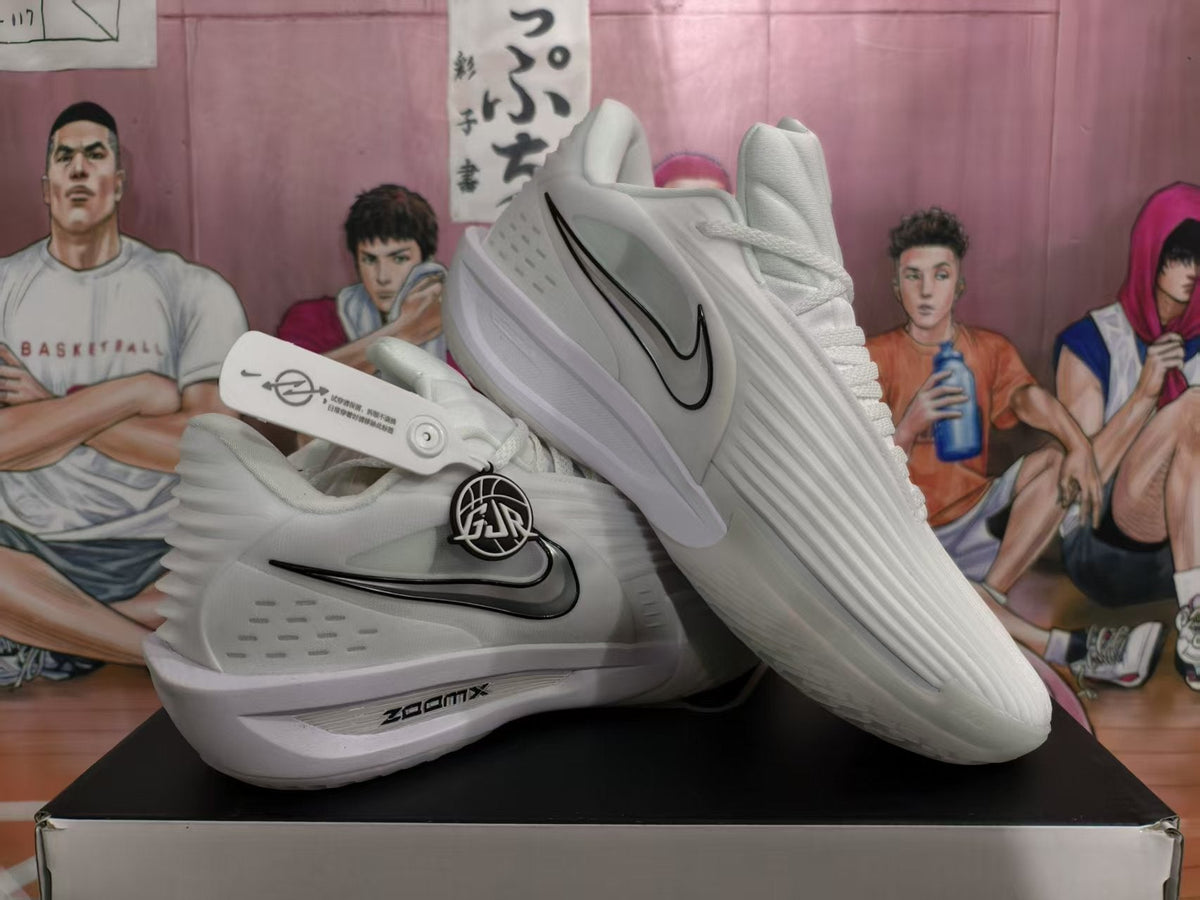 Nike ZoomX Basketball Sneakers Silver and White