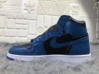 Jordan AJ1 Black Blue 2.0 High-Top Sneakers 555088-404