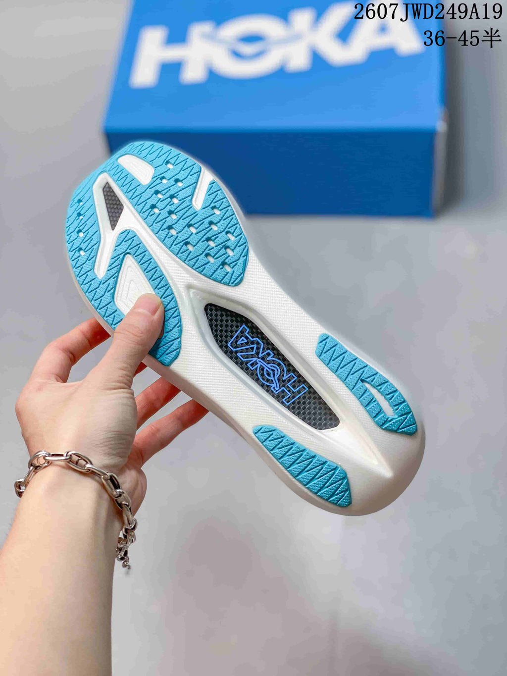 Hoka MAFATE X Trail Running Sneakers, Mountain Fog