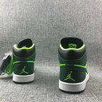 Jordan 1 Mid Fluorescent Green Sneakers 554724-330