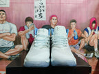 Under Armour White and Blue High-Top Basketball Sneakers