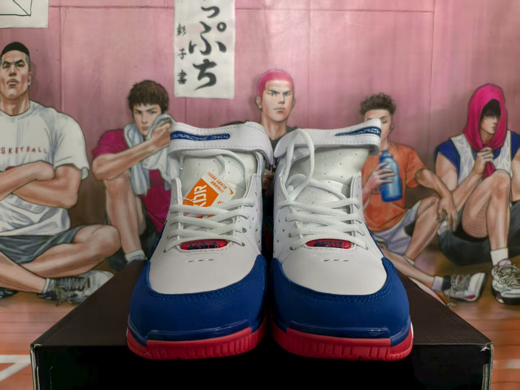 Nike Basketball High-Top Sneakers White Blue Red