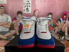 Nike Basketball High-Top Sneakers White Blue Red