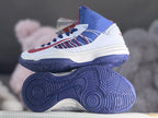 Nike HD2012 Kids High-Top Basketball Shoes White Blue Red