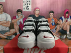 Nike Air More Uptempo Sneakers White Black Red