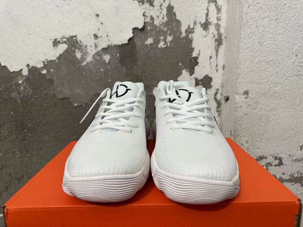 Nike White Basketball Shoes with Black Swoosh