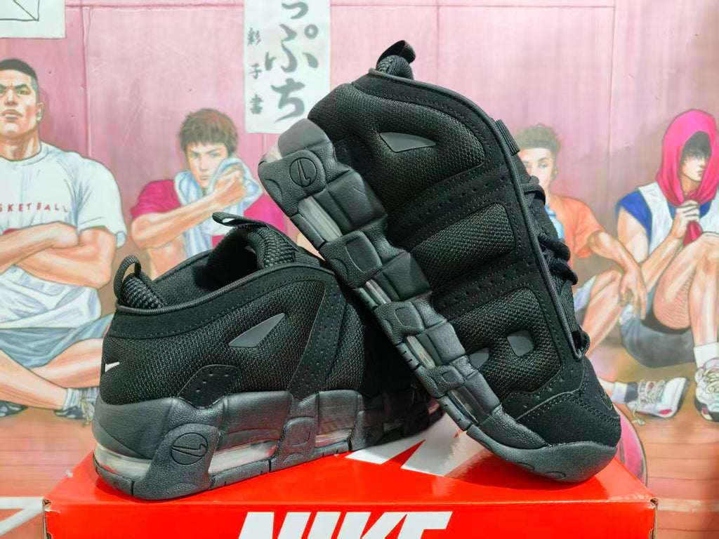 Nike Air More Uptempo Black Basketball Sneakers