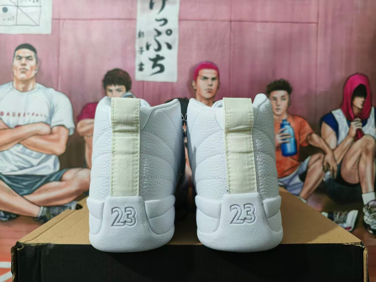 Jordan White High-Top Basketball Sneakers