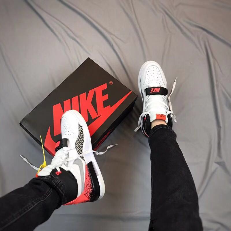 Air Jordan Legacy 312 White Black Red Sneakers
