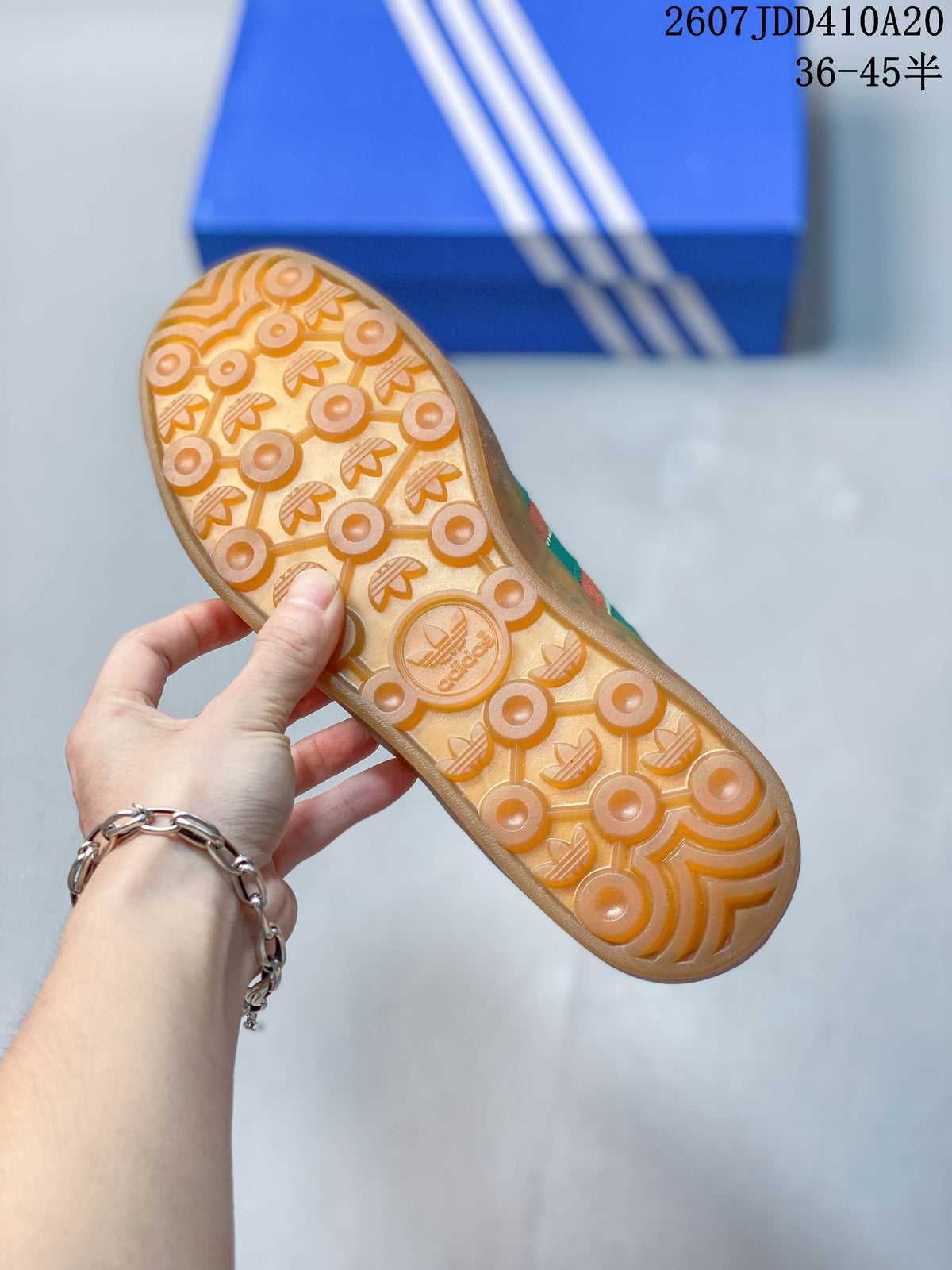 adidas Gazelle Sneakers Coral Green Gum Sole
