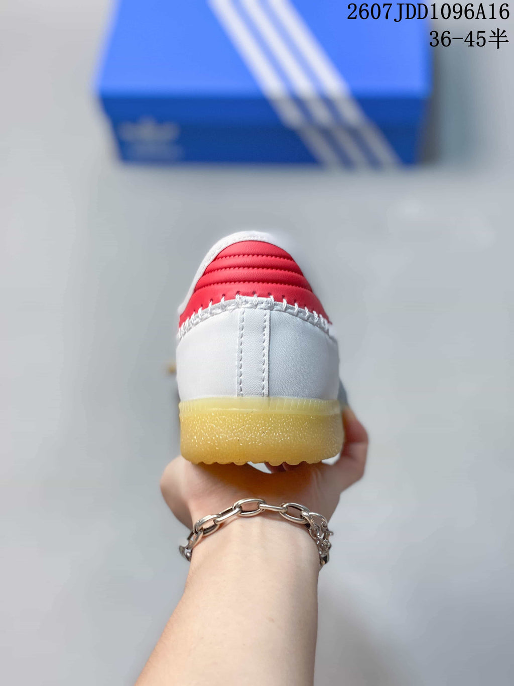 adidas Samba Jane W White Velcro Sneakers 711060TIT