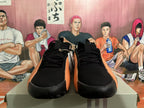 Black and Orange Basketball Sneakers