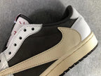 Travis Scott x Air Jordan 1 Low White Brown Sneakers