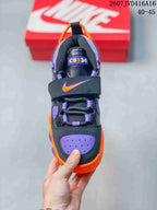 Nike Air Basketball Sneakers Black Purple Orange 2607JVD416A16