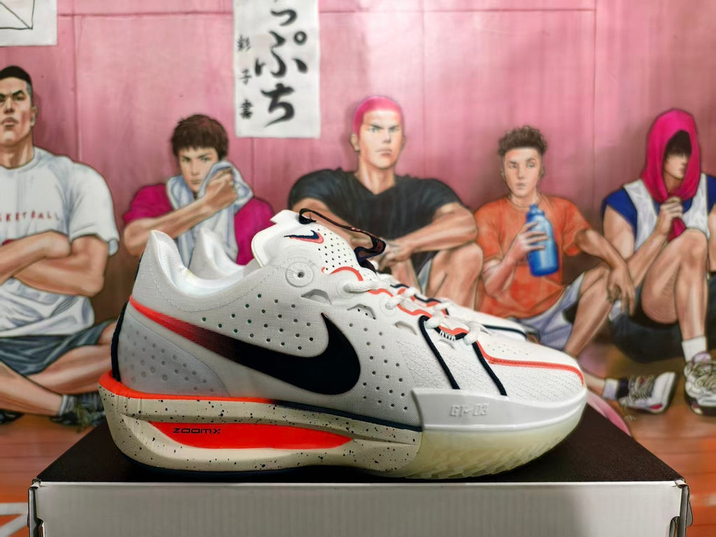 Nike Basketball Sneakers White and Orange
