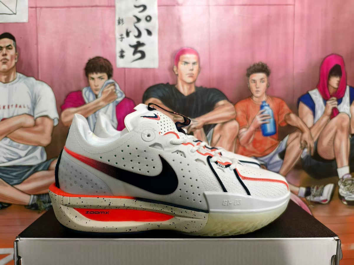 Nike Basketball Sneakers White and Orange