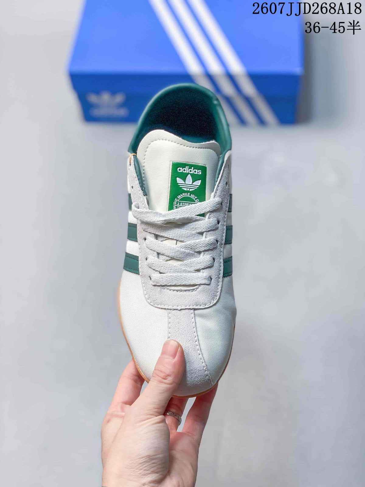 adidas Originals Tokyo Low-Top Sneakers White Green 2607JJD268A18