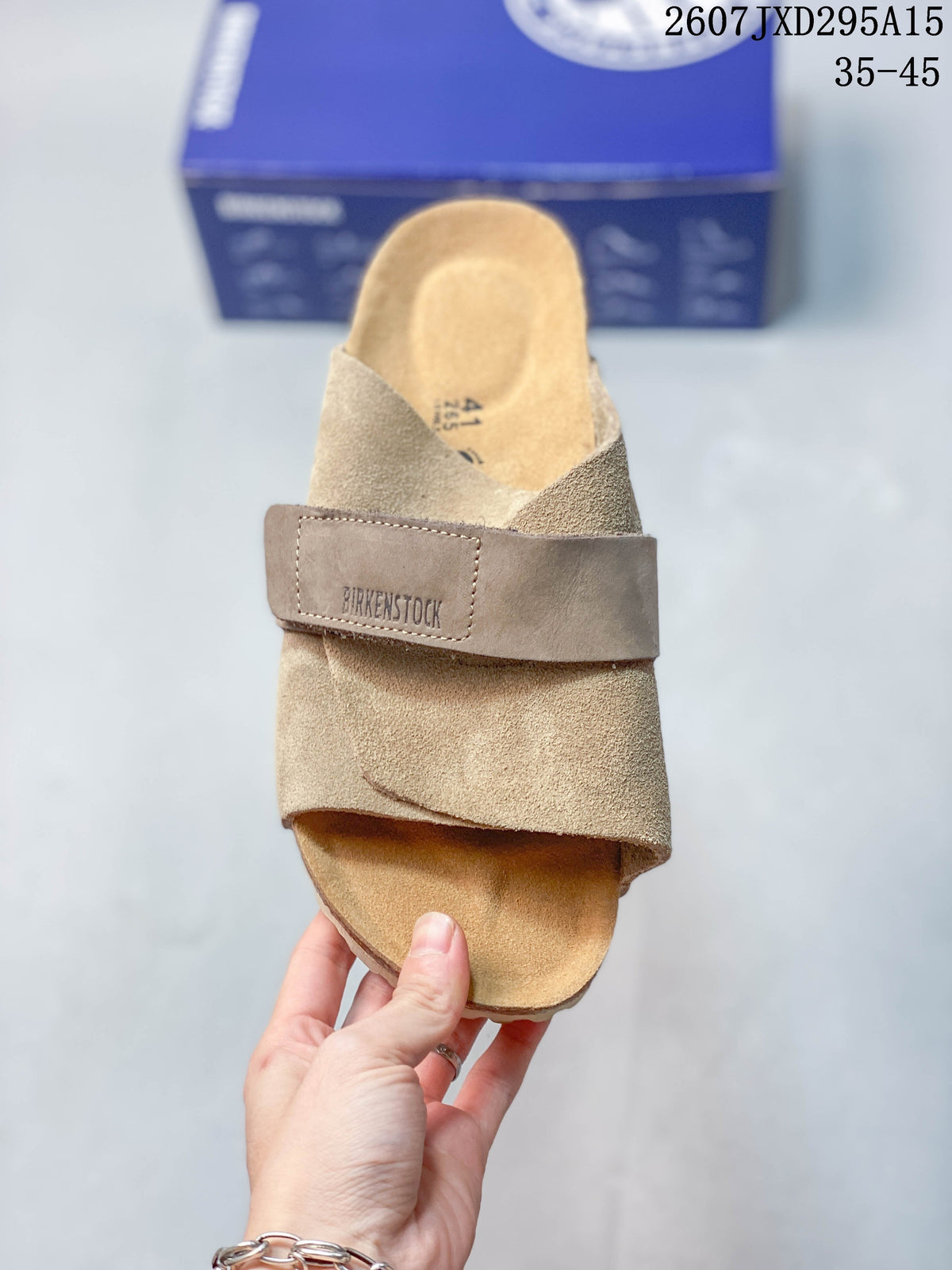Birkenstock Boston Suede Sandals Taupe Style 2607JXD295A15