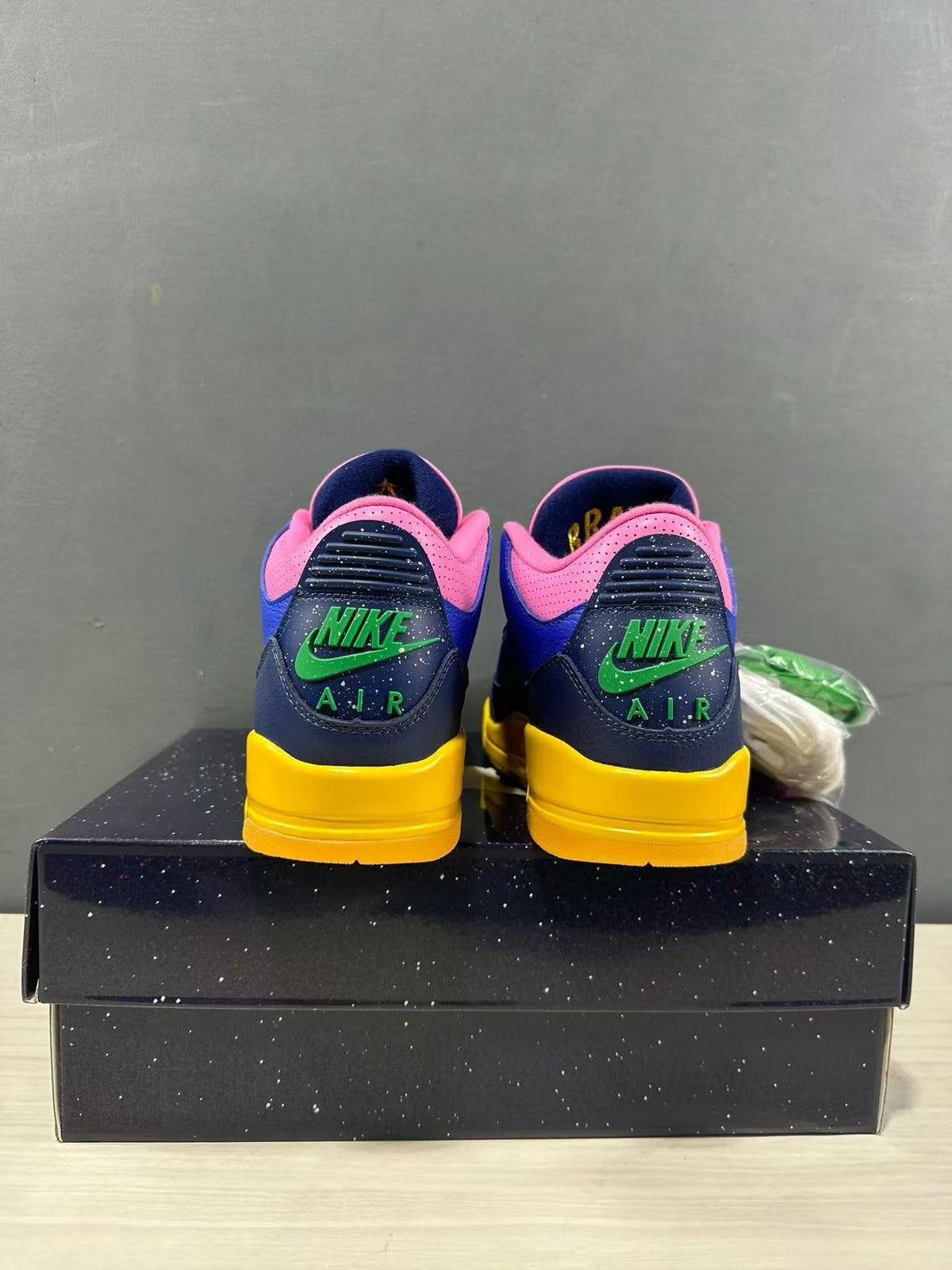 Jordan Air Jordan 3 OG Brasil Blue Pink Yellow Sneakers IV4871-400