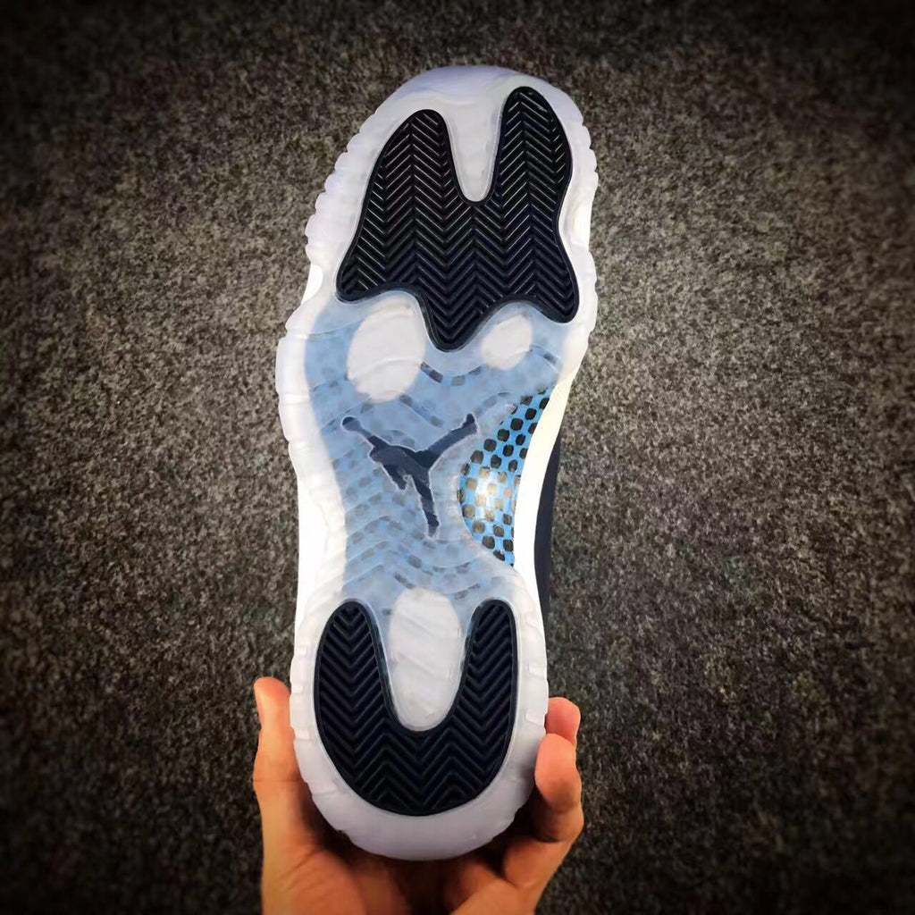 Jordan 11 Georgetown Navy High-Top Sneakers