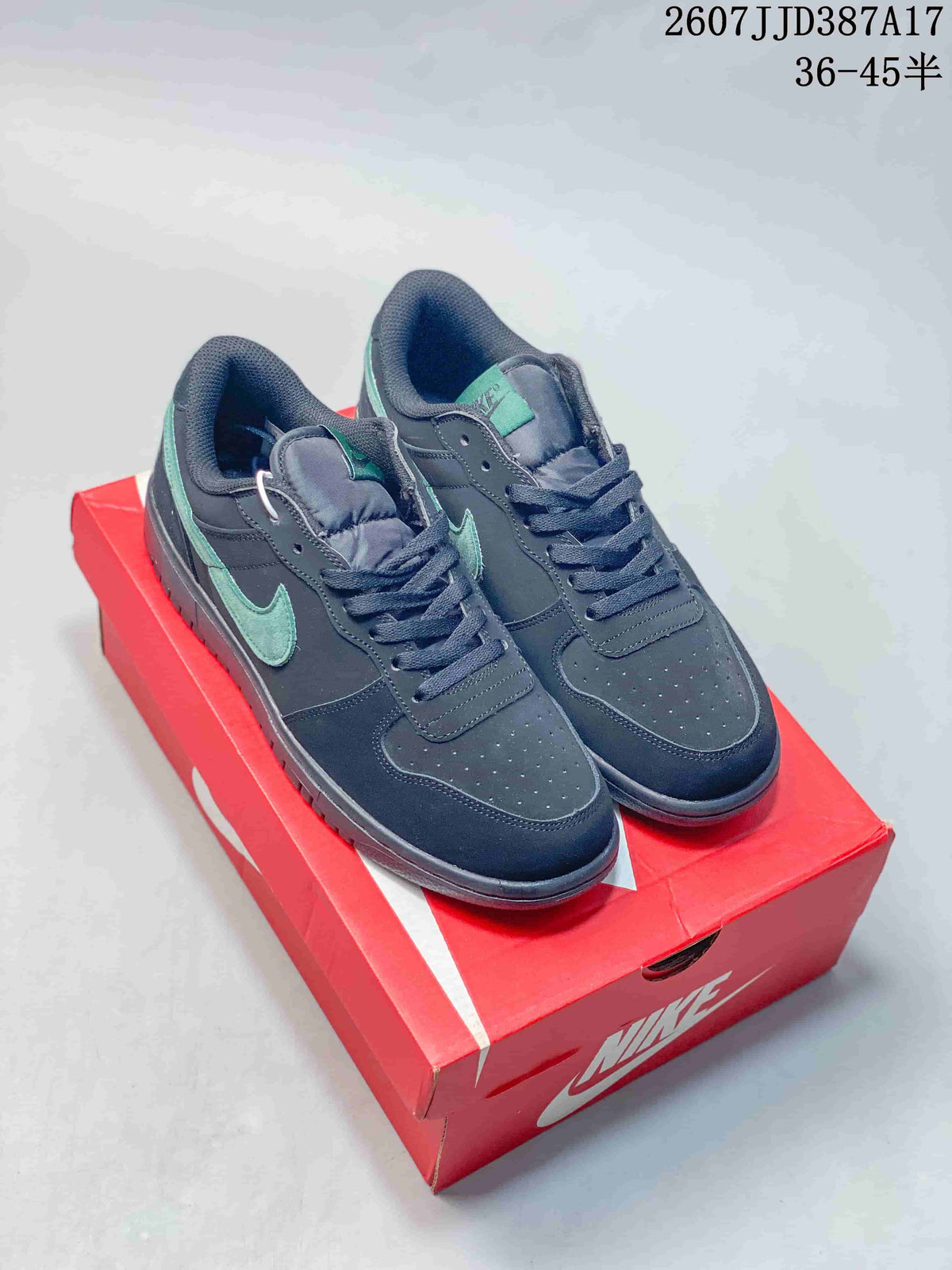 Nike Big Nike Low Sneakers in Black, Green, White and Navy