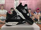 Jordan 4 Black White High-Top Sneakers
